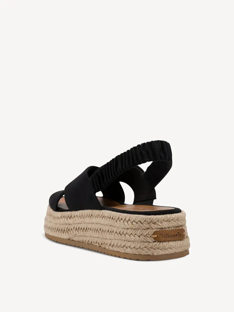 Γυναικεία σανδάλια μαύρο Tamaris 1-28245 Γυναικεία σανδάλια μαύρο Tamaris 1-28245 FLAT SANDALS TAMARIS