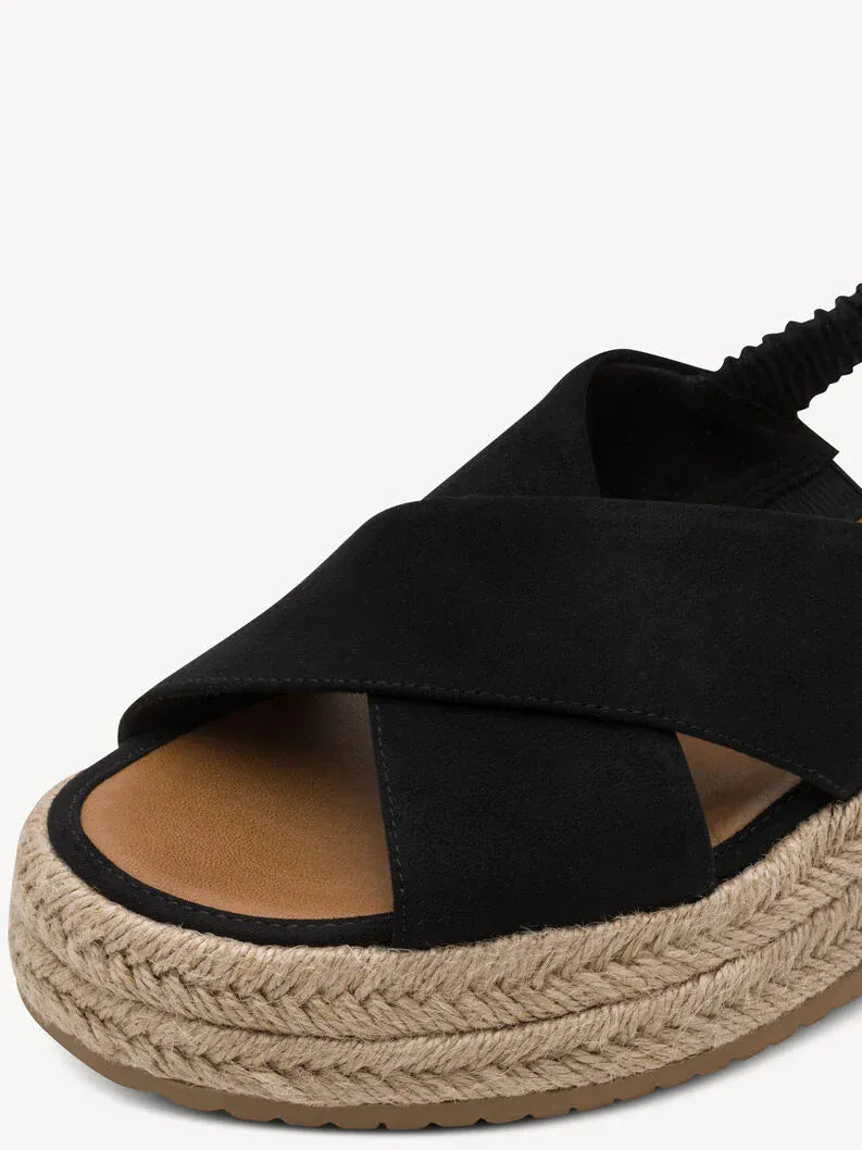 Γυναικεία σανδάλια μαύρο Tamaris 1-28245 Γυναικεία σανδάλια μαύρο Tamaris 1-28245 FLAT SANDALS TAMARIS