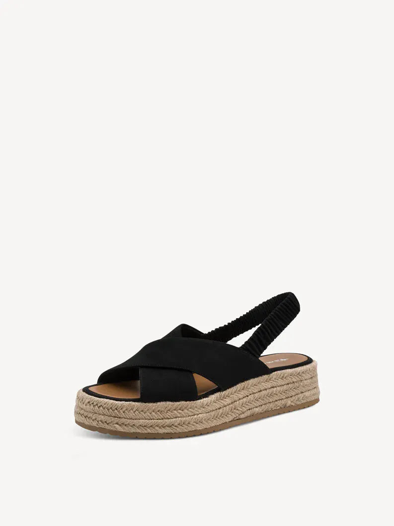 Γυναικεία σανδάλια μαύρο Tamaris 1-28245 Γυναικεία σανδάλια μαύρο Tamaris 1-28245 FLAT SANDALS TAMARIS