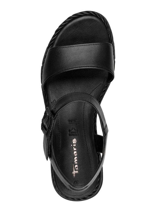 Γυναικεία σανδάλια μαύρο Tamaris 1-28247 Γυναικεία σανδάλια μαύρο Tamaris 1-28247 FLAT SANDALS TAMARIS