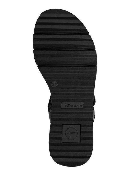 Γυναικεία σανδάλια μαύρο Tamaris 1-28247 Γυναικεία σανδάλια μαύρο Tamaris 1-28247 FLAT SANDALS TAMARIS