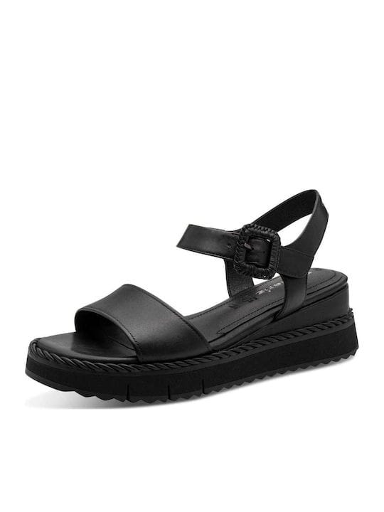 Γυναικεία σανδάλια μαύρο Tamaris 1-28247 Γυναικεία σανδάλια μαύρο Tamaris 1-28247 FLAT SANDALS TAMARIS