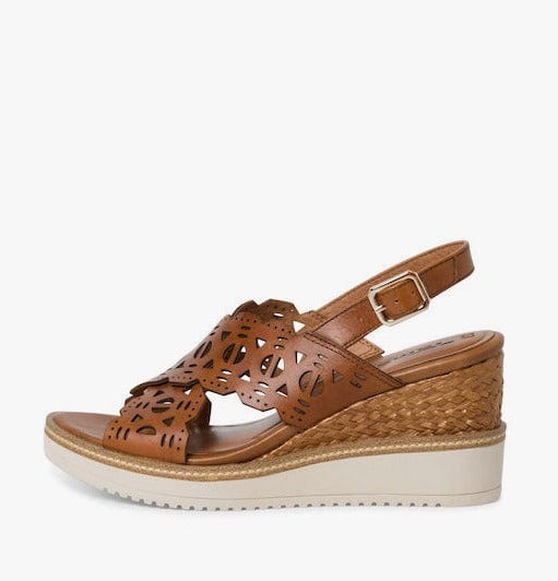 Γυναικείες  πλατφόρμες Tamaris 1-28303-20 cognac-La Scarpa Shoes Γυναικείες  πλατφόρμες Tamaris 1-28303-20 cognac SANDALS TAMARIS