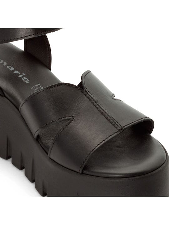 Γυναικεία πέδιλα πλατφόρμα μαύρο Tamaris 1-28722 Γυναικεία πέδιλα πλατφόρμα μαύρο Tamaris 1-28722 SANDALS TAMARIS