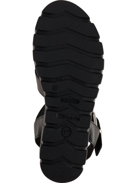 Γυναικεία πέδιλα πλατφόρμα μαύρο Tamaris 1-28722 Γυναικεία πέδιλα πλατφόρμα μαύρο Tamaris 1-28722 SANDALS TAMARIS