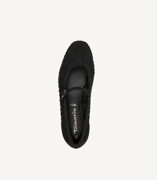 Γυναικεία μπαλαρίνα Tamaris black 1-22149 Γυναικεία μπαλαρίνα Tamaris black 1-22149 BALLARINAS TAMARIS