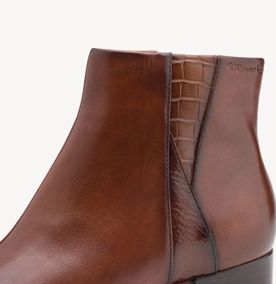 Γυναικεία μποτάκια Tamaris cognac 1-25366 Γυναικεία μποτάκια Tamaris cognac 1-25366 SMALL BOOTS TAMARIS