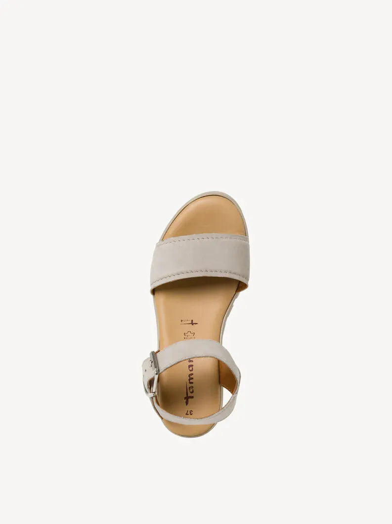 Γυναικεία σανδάλια Taupe Suede Tamaris 1-28722 Γυναικεία σανδάλια Taupe Suede Tamaris 1-28722 FLAT SANDALS TAMARIS