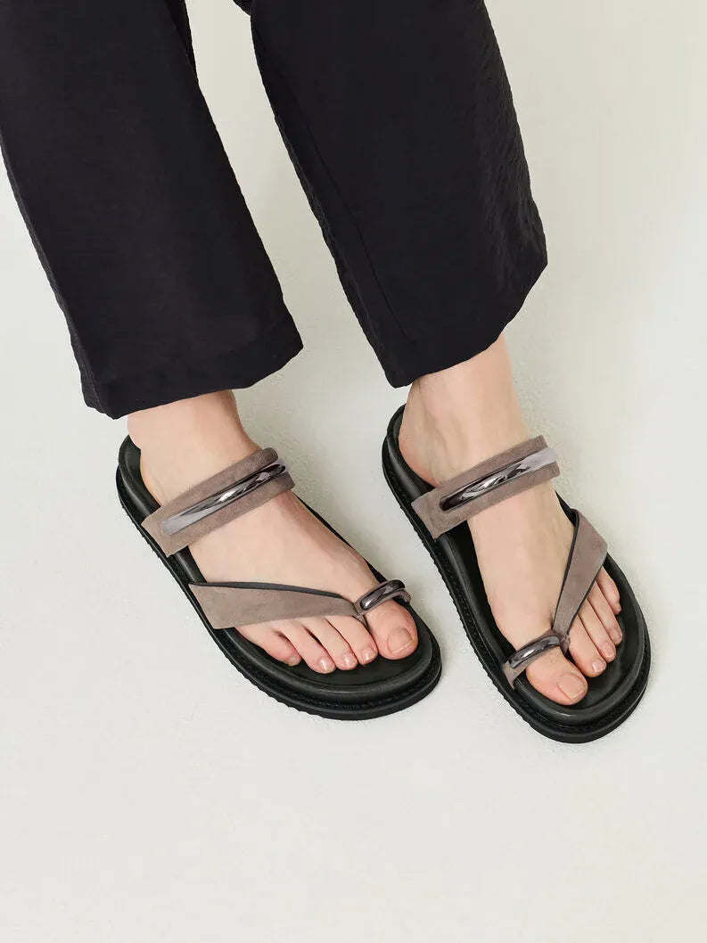 Γυναικεία σανδάλια taupe Tamaris 1-27415 Γυναικεία σανδάλια taupe Tamaris 1-27415 FLAT SANDALS TAMARIS