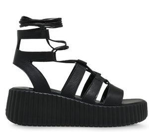 Γυναικεία πέδιλα Tsakiris Mallas 634 μαύρο δέρμα-La Scarpa Shoes Γυναικεία πέδιλα Tsakiris Mallas 634 μαύρο δέρμα FLAT SANDALS TSAKIRIS MALLAS