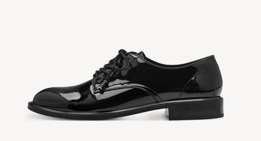 Γυναικεία μοκασίνια Tamaris black patent 1-23315-43 WOMEN MOCASSINS TAMARIS