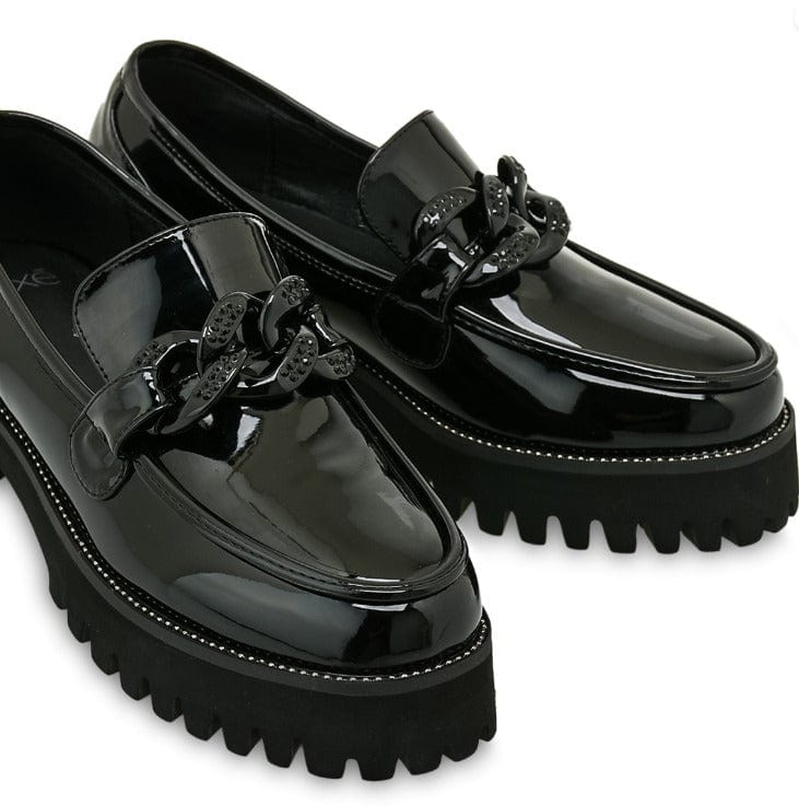 Γυναικεία Loafers Exe μαύρα PB6252-H1592 WOMEN MOCASSINS TSAKIRIS MALLAS