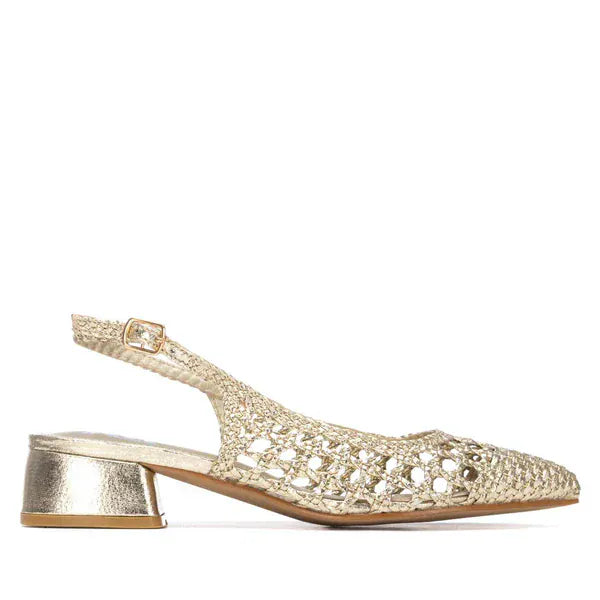 Γυναικεία γοβάκια χρυσό XΤΙ 145430 Γυναικεία γοβάκια χρυσό XΤΙ 145430 HEELS XTI