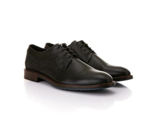 Ανδρικό  δερμάτινο κλασσικό παπούτσι  65807 μαύρο-La Scarpa Shoes Ανδρικό  δερμάτινο κλασσικό παπούτσι  65807 μαύρο Abiye ROBINSON