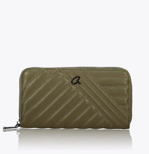 Γυναικείο πορτοφόλι Axel Kinsley 1101-1466 olive green-La Scarpa Shoes Γυναικείο πορτοφόλι Axel Kinsley 1101-1466 olive green WALLETS AXEL