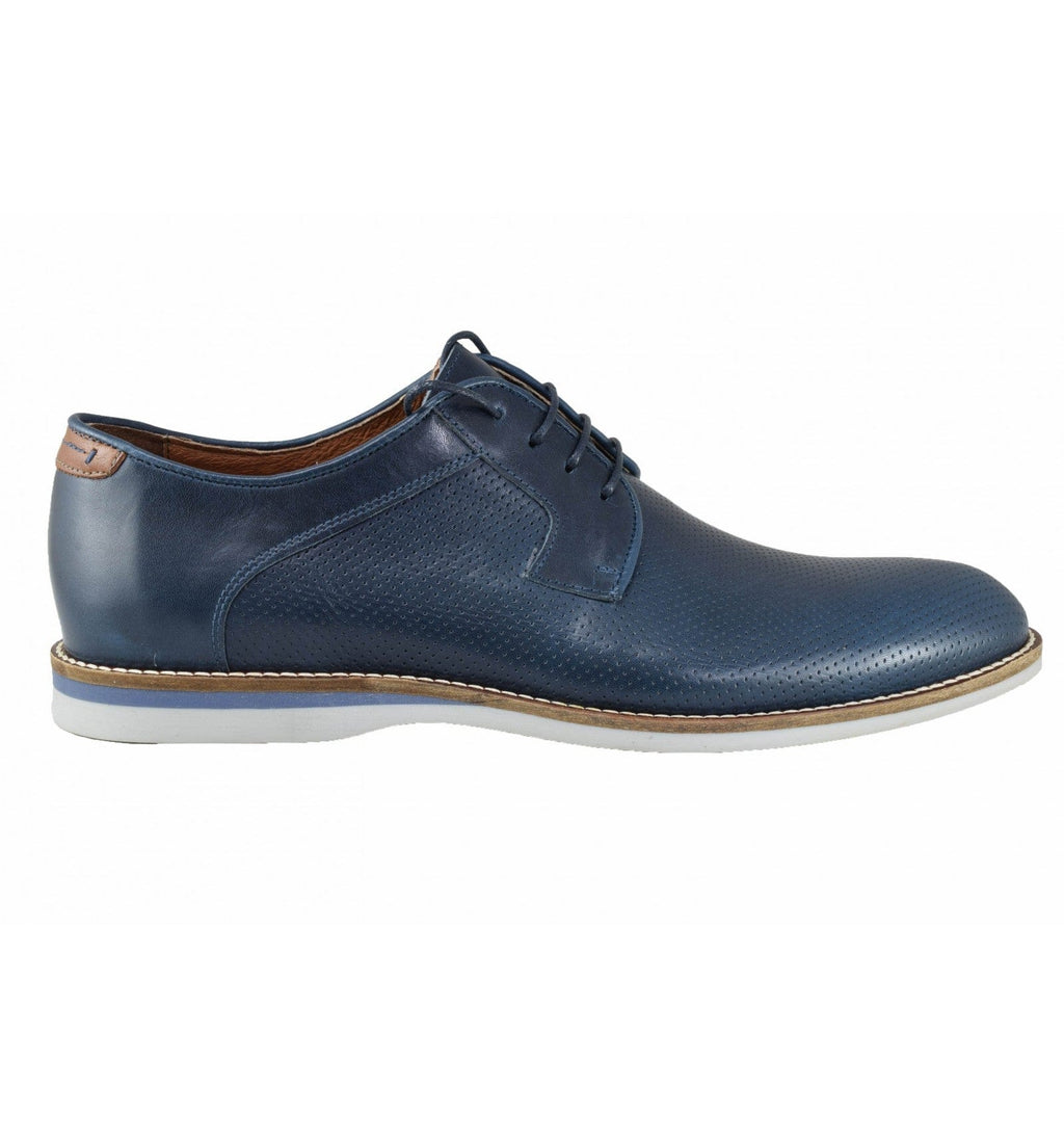 Ανδρικά δερμάτινα παπούτσια Damiani 2800  μπλε-La Scarpa Shoes Ανδρικά δερμάτινα παπούτσια Damiani 2800  μπλε MEN CASUAL Damiani