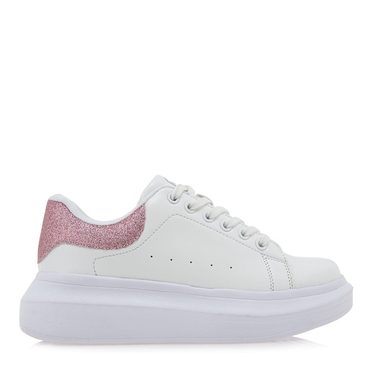 Exe kids sneakers λευκό ροζ glitter  701-La Scarpa Shoes Exe kids sneakers λευκό ροζ glitter  701 GIRLS EXE KIDS
