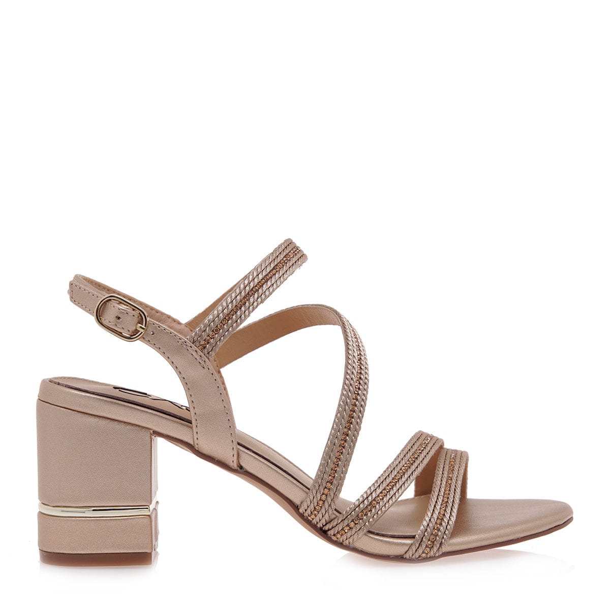Γυναικεία πέδιλα Exe Penny 282 ροζ χρυσό-La Scarpa Shoes Γυναικεία πέδιλα Exe Penny 282 ροζ χρυσό SANDALS TSAKIRIS MALLAS