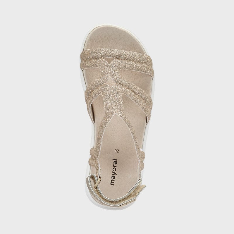 Mayoral sandalia glitter 39 champan   43277 - La Scarpa Shoes