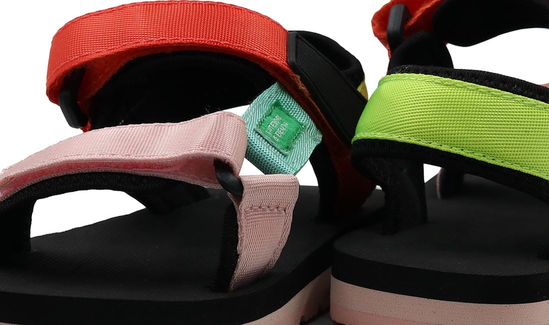 United Colors Of Benetton Reef Multi Sandals Black/Yellow GIRLS UNITED COLORS OF BENETTON