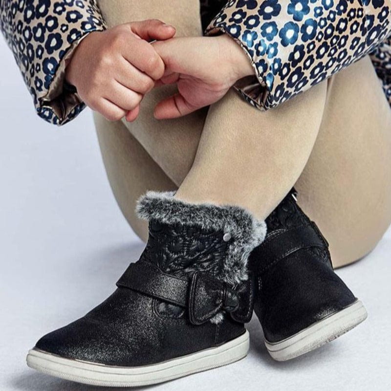 Παιδικά μποτακια Mayoral 46239 negro-La Scarpa Shoes Παιδικά μποτακια Mayoral 46239 negro GIRLS MAYORAL