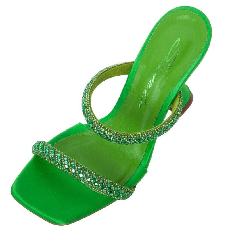 Γυναικεία πέδιλα-mules Sante 22-246 πράσινο-La Scarpa Shoes Γυναικεία πέδιλα-mules Sante 22-246 πράσινο SANDALS SANTE