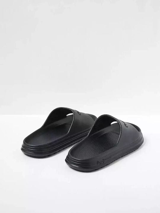 Ανδρικές Pepe Jeans Slide PMS70119 μαύρο-La Scarpa Shoes Ανδρικές Pepe Jeans Slide PMS70119 μαύρο FLIP FLOPS PEPE JEANS
