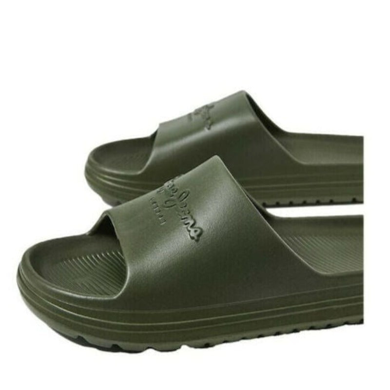 Ανδρικές Pepe Jeans slides PMS70119 χακί-La Scarpa Shoes Ανδρικές Pepe Jeans slides PMS70119 χακί La Scarpa Shoes
