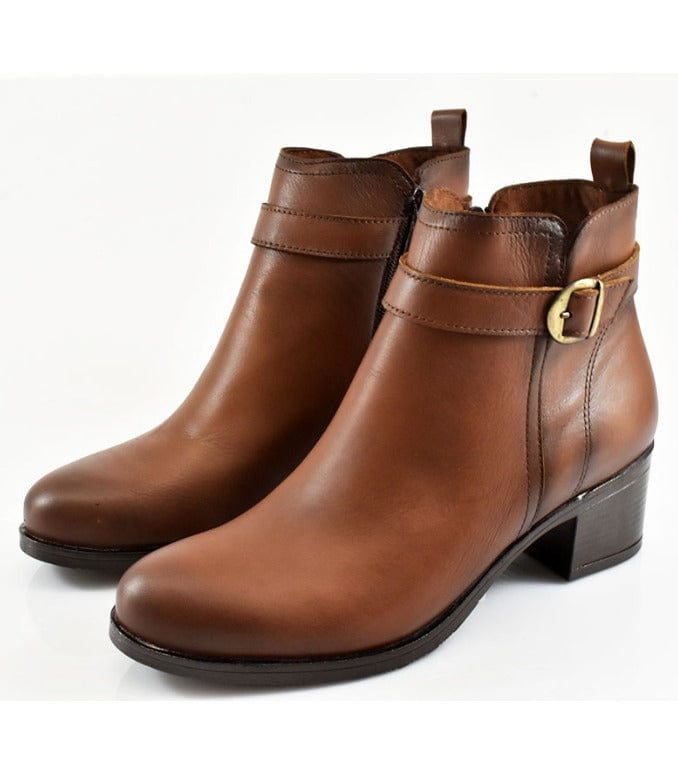 Γυναικεία μποτάκια Ragazza 0368 ταμπά-La Scarpa Shoes Γυναικεία μποτάκια Ragazza 0368 ταμπά SMALL BOOTS RAGAZZA
