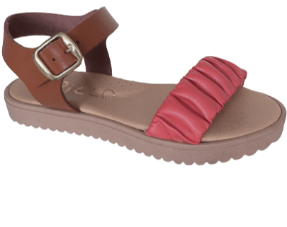 Παιδικά πέδιλα Ricco Mondo T30148 ταμπά- κεραμιδί-La Scarpa Shoes Παιδικά πέδιλα Ricco Mondo T30148 ταμπά- κεραμιδί GIRLS RICCO MONDO