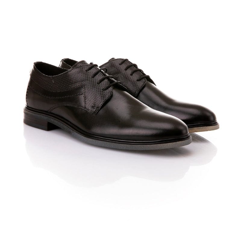 Ανδρικό Δερμάτινο Παπούτσι Robinson 65997 μαύρο-La Scarpa Shoes Ανδρικό Δερμάτινο Παπούτσι Robinson 65997 μαύρο Abiye ROBINSON