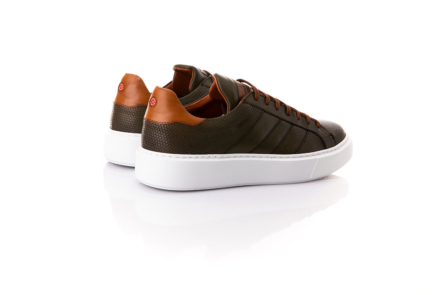 Ανδρικό Δερμάτινο Παπούτσι Robinson 69102 χακί-La Scarpa Shoes Ανδρικό Δερμάτινο Παπούτσι Robinson 69102 χακί MEN CASUAL ROBINSON