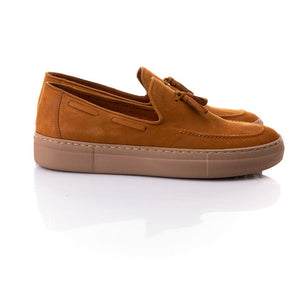 Ανδρικό Δερμάτινο Παπούτσι Robinson #69425 ταμπά-La Scarpa Shoes Ανδρικό Δερμάτινο Παπούτσι Robinson #69425 ταμπά MEN CASUAL ROBINSON