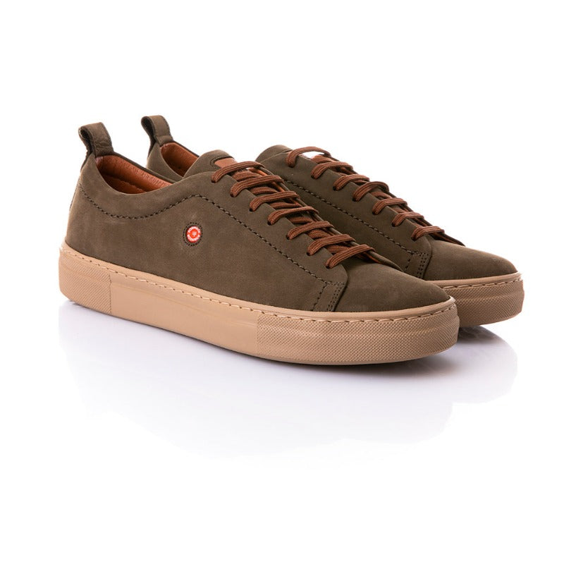 Ανδρικό Δερμάτινο Παπούτσι Robinson #69427 χακί-La Scarpa Shoes Ανδρικό Δερμάτινο Παπούτσι Robinson #69427 χακί MEN CASUAL ROBINSON