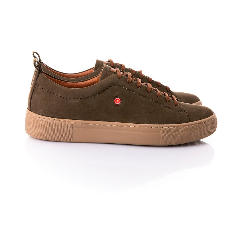 Ανδρικό Δερμάτινο Παπούτσι Robinson #69427 χακί-La Scarpa Shoes Ανδρικό Δερμάτινο Παπούτσι Robinson #69427 χακί MEN CASUAL ROBINSON