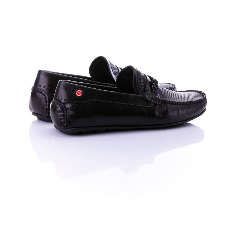 Ανδρικό Δερμάτινο Μοκασίνι Robinson 72895 μαύρο-La Scarpa Shoes Ανδρικό Δερμάτινο Μοκασίνι Robinson 72895 μαύρο La Scarpa Shoes
