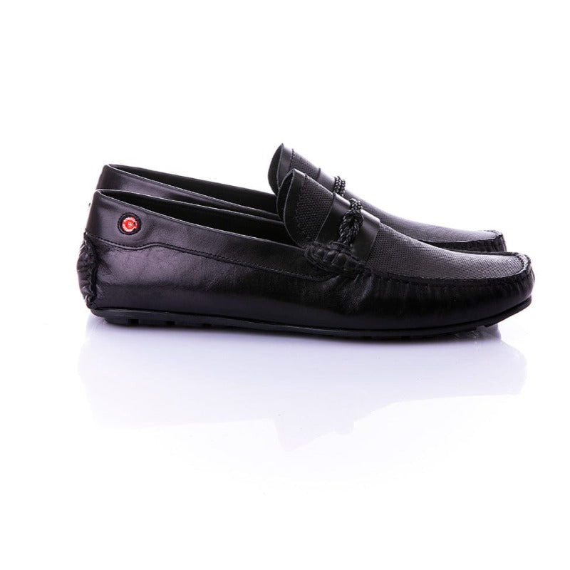 Ανδρικό Δερμάτινο Μοκασίνι Robinson 72895 μαύρο-La Scarpa Shoes Ανδρικό Δερμάτινο Μοκασίνι Robinson 72895 μαύρο La Scarpa Shoes