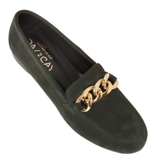Γυναικεία μοκασίνια Sante 21-449 green-La Scarpa Shoes Γυναικεία μοκασίνια Sante 21-449 green WOMEN MOCASSINS SANTE