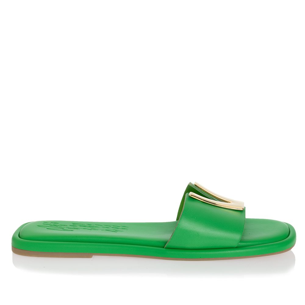 Γυναικεία φλατ σανδάλια sante 22-301 πράσινο-La Scarpa Shoes Γυναικεία φλατ σανδάλια sante 22-301 πράσινο FLAT SANDALS SANTE