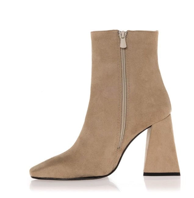 Γυναικεία μποτάκια Sante 22-522 μπεζ-La Scarpa Shoes Γυναικεία μποτάκια Sante 22-522 μπεζ SMALL BOOTS SANTE