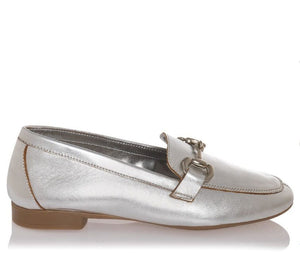 Γυναικεία μοκασίνια sante 23-131 ασημί -La Scarpa Shoes Γυναικεία μοκασίνια sante 23-131 ασημί WOMEN MOCASSINS SANTE