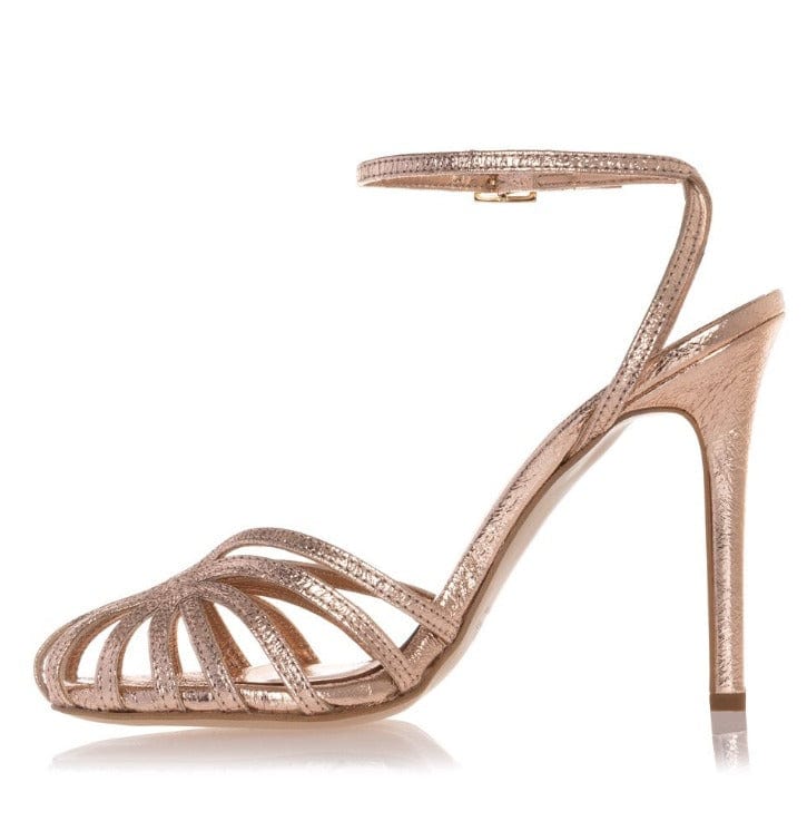 Γυναικεία πέδιλα sante 23-254 ροζ χρυσό-La Scapa Shoes Γυναικεία πέδιλα sante 23-254 ροζ χρυσό HEELS SANTE