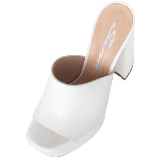 Sante πέδιλο -Mules 22-258 λευκό-La Scarpa Shoes Sante πέδιλο -Mules 22-258 λευκό La Scarpa Shoes