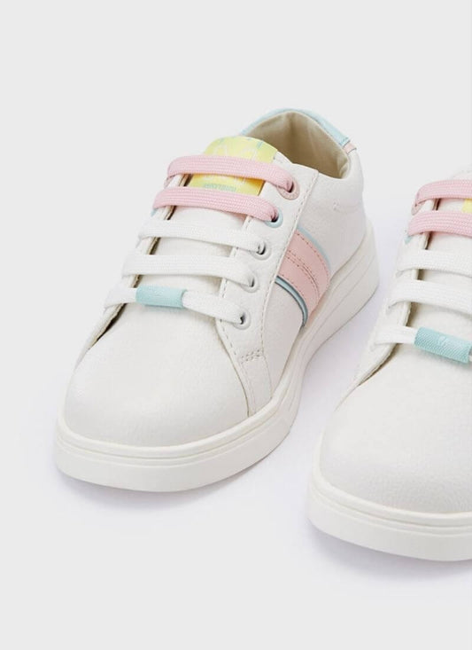 Παιδικά sneakers Mayoral 47213 λευκό-La Scarpa Shoes Παιδικά sneakers Mayoral 47213 λευκό GIRLS MAYORAL