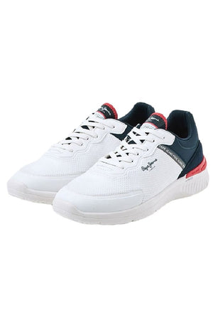 Ανδρικά sneakers Pepe Jeans jay pro half pms30828 λευκό-La Scarpa Shoes Ανδρικά sneakers Pepe Jeans jay pro half pms30828 λευκό MEN CASUAL PEPE JEANS