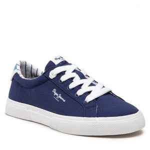 Γυναικεία sneakers Pepe Jeans  Kenton Bass  Μπλε PLS31293 595-La Scarpa Shoes Γυναικεία sneakers Pepe Jeans  Kenton Bass  Μπλε PLS31293 595 CASUAL PEPE JEANS WOMEN