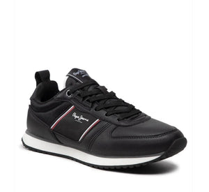 Ανδρικά sneakers Pepe Jeans tour club basic PMS30882 μαύρο-La Scarpa Shoes Ανδρικά sneakers Pepe Jeans tour club basic PMS30882 μαύρο MEN CASUAL PEPE JEANS