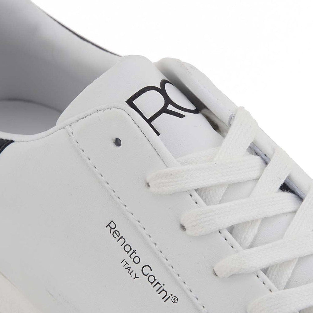 Ανδρικά sneakers Renato Garini λευκό - μαύρο 724-La Scarpa Shoes Ανδρικά sneakers Renato Garini λευκό - μαύρο 724 MEN CASUAL TSAKIRIS MALLAS MEN