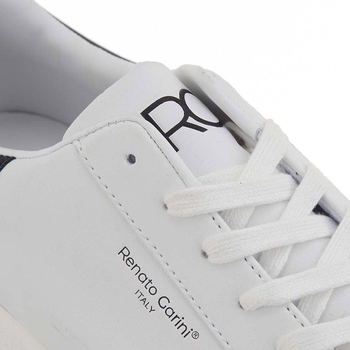 Ανδρικά sneakers Renato Garini λευκό - μαύρο 724-La Scarpa Shoes Ανδρικά sneakers Renato Garini λευκό - μαύρο 724 MEN CASUAL TSAKIRIS MALLAS MEN