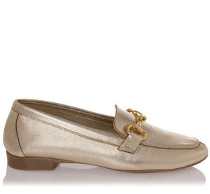 Γυναικεία μοκασίνια Sante 23-131 χρυσό WOMEN MOCASSINS SANTE